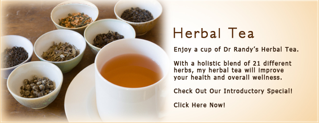 Enjoy a cup of Dr Randy Aiken's Herbal Tea
